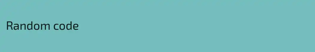 Random code